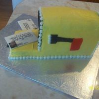 Mailbox Cake A mailbox cake for my friend's son...who loves anything mail!