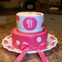 Hot Pink Wedding A wedding shower cake for a girl who loves pink!