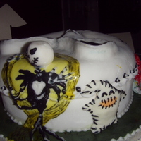 Nightmare Before Christmas Cake bit of a scarey one,,,lol different but fun