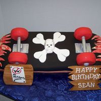 Skateboard Cake Made this for my son's birthday party this weekend. He used to be quite a skateboarder when he was younger. Made this with help from a...
