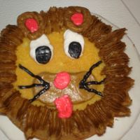 Lion Cake yellow cake with butter cream icing