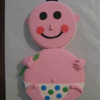 Baby Boy this is a yellow cake covered in fondant...