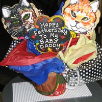Fathers Day Cookies I decorated these for my Husband, we don't have children but we do have to crazy cats...=)