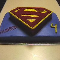 Superman Cake (Pic 2) Here's another view of the Superman cake.