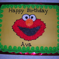 Elmo Birthday All buttercream