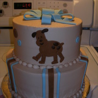 Puppy Baby Shower Matched the baby's crib set