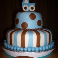 Blue And Brown Baby Shower I made this for a friend's baby shower. Her nursery is in brown and blue. Its all MMF except for the baby carriage. I made the baby...