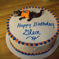 Gator Cake Cake for co-worker who is a big florida gator fan