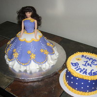 Princess Cake Purple Princess Cake with 1st Birthday Smash Cake!