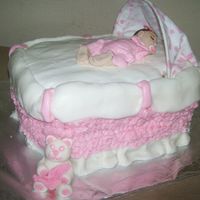 Bassinet ugh! this cake was a nightmare! everything went wrong that day haha but oh well you win some ya lose some right? haha but the baby turned...