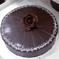 Lutetia Torte Jwu advanced cakes class. walnut chiffon cake. chanilly cream. apricot jam. chocolate ganache and glaze. pain in my butttt