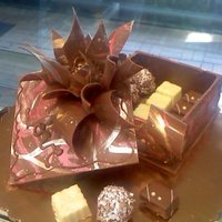 Chocolate Box I know its not a cake, but i'm sure a cake could be inserted into the center or filled with mini cakes. This is a chocolate box i made...