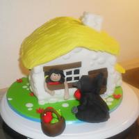 Snow White Cake Snow White Cake for birthday. It didn't come out as planned but still pretty good.