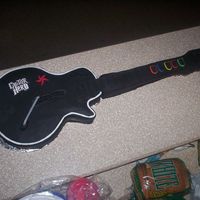 Guitar Hero Cake Guitar Hero cake for my sisters birthday.