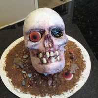 Rotting Skull Cake 