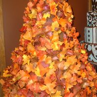 Fall Leaf Cake 