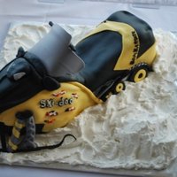 Snowmobile Cake 