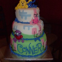 Wow Wow Wubbzy Cake Pineapple cake covered in fondant, all fondant decorations