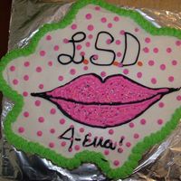 Lips Cake Cupcake cake with BCF! Made this for a friends b-day inside joke with us. THANKS FOR LOOKING!