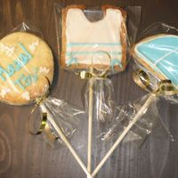 Upsherin Cookies for a Upsherin, Which is a Jewish hair cutting ceremony, for 3 year old boys.NFSC with Antonia's RI