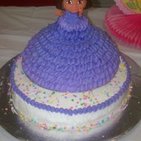 Dora 3D Dress Birthday Cake 