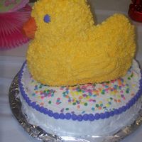 3D Ducky Cake For A 1St Birthday 