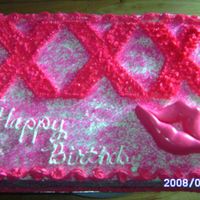 Xxx The birthday girl was turning 30, so XXX was appropriate..She also wanted some lips on there, it's her nickname..