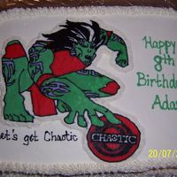 Maxxor/chaotic Cake buttercream icing with frozen buttercream transfer