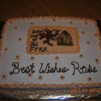 Get Out Of Jail Retirement Cake! 