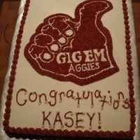 Graduation Texas A&m Cake 