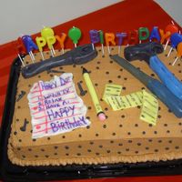 Peg Board Birthday Cake! This cake was made for a dear friend's Step-dad. He loved it!