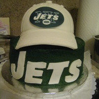 New York Jets Cake I made this cake for my husband for Father's Day...he is a die hard Jets fan and I wanted to do something special. This is my first...