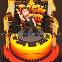 Rockstar All edible Novelty cake, Won GOLD and 2ND place at 'Cake international' @ NEC 2009