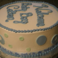 Ten Inch Round Baby Shower Cake 