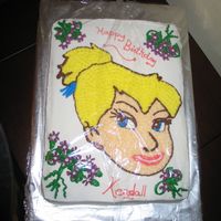 Tinker Bell I didn't have a tinker bell pan . My husband is a very good artist so I had him to draw tinker bell for me and I transferred her onto...