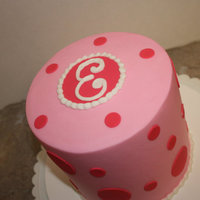 Pink Was The Only Requirement! 3 layer 6" round cake iced in buttercream with fondant decorations. Ordered for a lady for her own birthday because she likes my cakes...