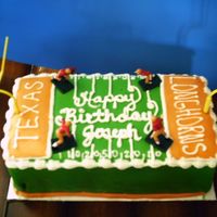 Football Birthday my son has dreams of playing for the Texas Lonhorns!