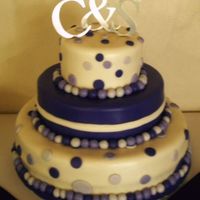 The "dress" Cake this cake was inspired by the flower girls dress...how sweet