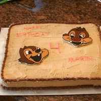 Chip And Dale FBCT of Chip and Dale. It was a peanutbutter buttercream icing, with chocolate cake. It doesn't look too great, but it tasted terrific...