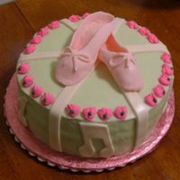 Ballet Slippers Thsi was my first attempt at making ballet shoes. I didnt like the white lines but I loved the musick notes.