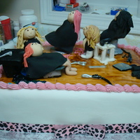 My Birthday Cake i made my own birthday cake this year as well as my coworker hers is the day after mine so i had a lot of fun with this one!!