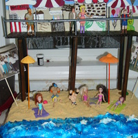 Under The Boardwalk Birthday Cake this is a under the boardwalk themed cake for my brothers group of friends 50th birthday party