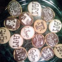 A&m Cookies! These are some cookies I made for my Dad's graduation party for the masters program. They are just store bought icing and cookies but...