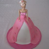 Barbie Doll Cake Made from MMF for a 2 year old.
