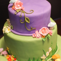 Fairy Garden The birthday girls mother was going to add the topper herself,: ) thx for looking