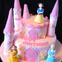 Princess Castle Cake A princess castle cake, all the figures are gumpaste :) thanks for looking