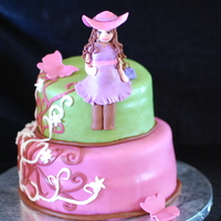 My Shower Cake I am a huge fan of pink cake box , so for my own shower I tried one of her designs, TFL : )