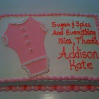 Onesie fondant onesie, WASC, all buttercream