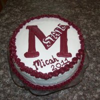 Msu 2011 vanilla cake, all buttercream, first buttercream transfer