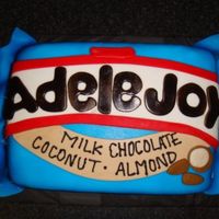 Almond Joy Cake This lady named Adele, loves the chocolate candy bar "Almond Joy" so we thought it would be fun to make her a candy bar that...